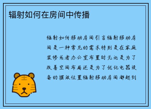 辐射如何在房间中传播